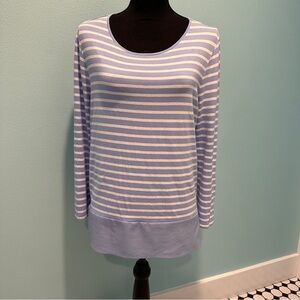 Chico’s mixed media top